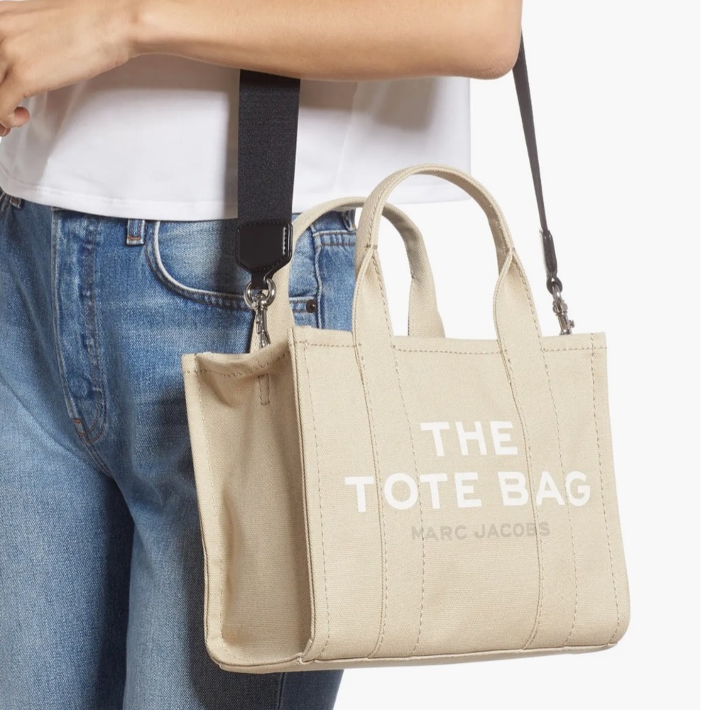 NEW Marc Jacobs Canvas Small Tote Bag - Picture 5 of 12